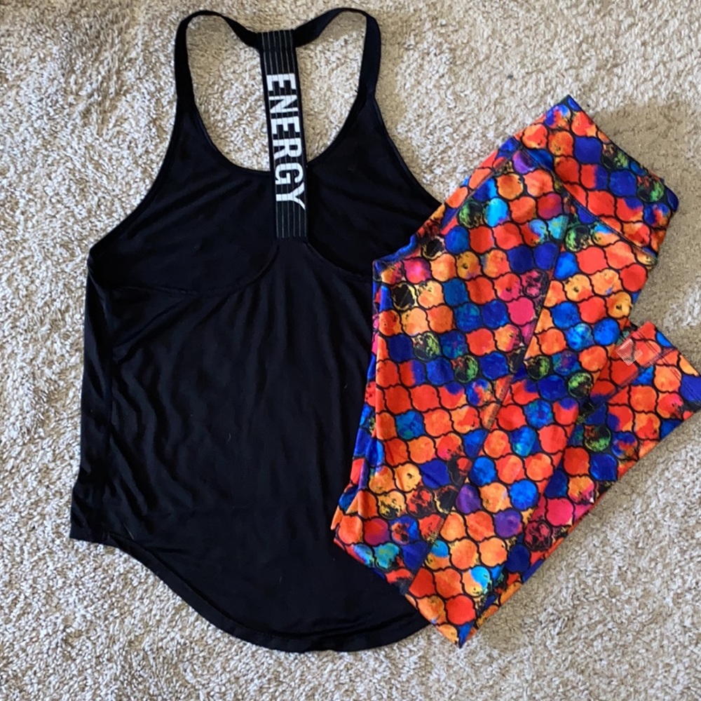 LulaRoe Jordan (S) and tank (M)